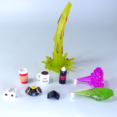 Cat With Knives Arcade Game On! Action Figure Accessories Set - Super Action Stuff!